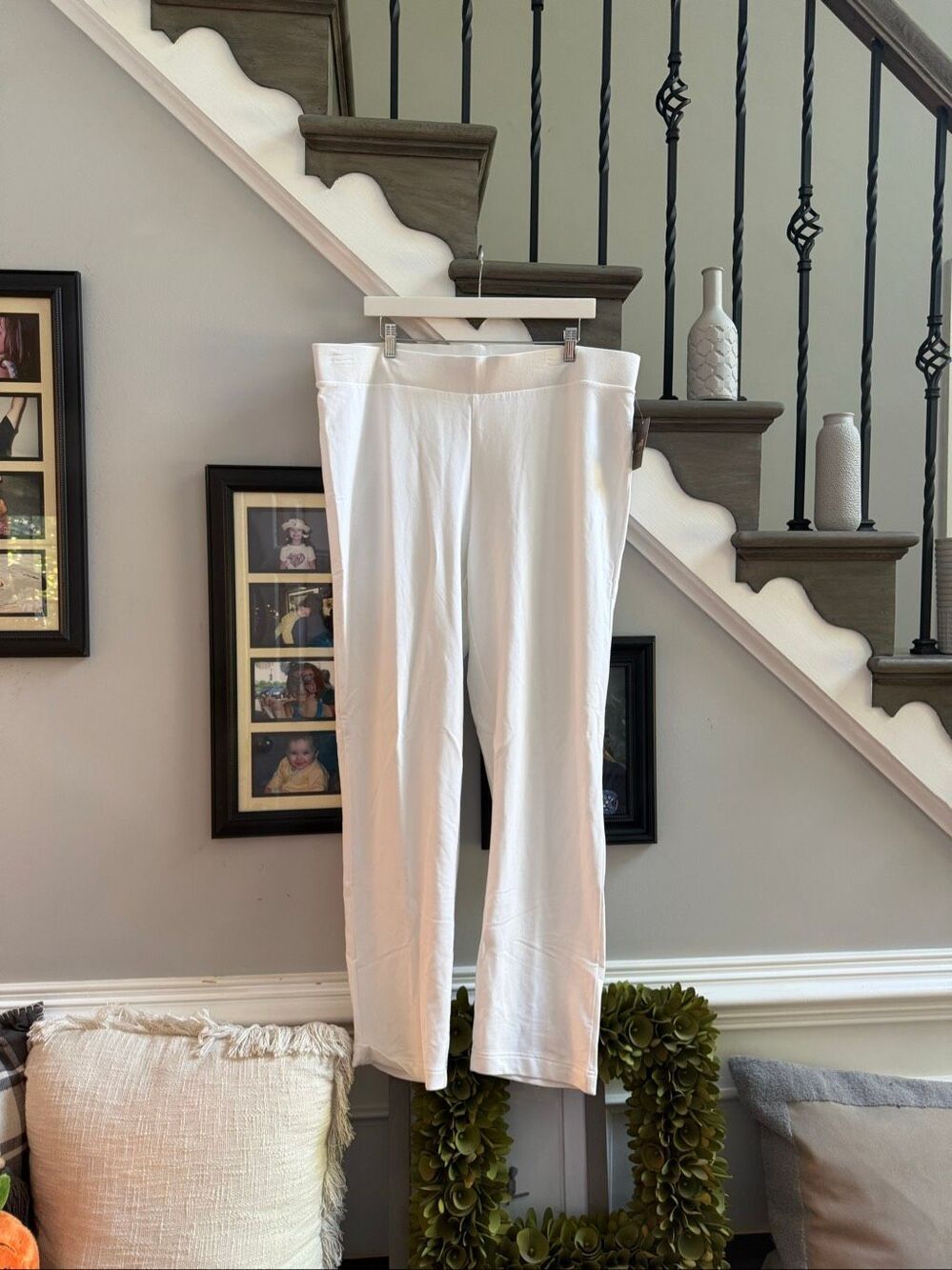 J. Jill Pure Jill White Slim Leg Pull On Pants sz 2X NWT